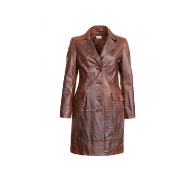 Пальто кожаное